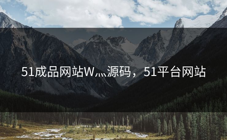 51成品网站W灬源码，51平台网站